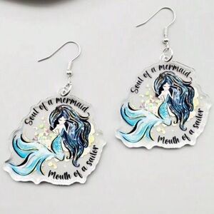 Mermaid Acrylic Earrings